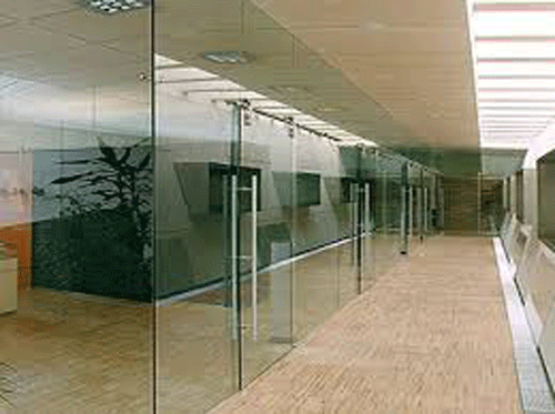 Glass partition
