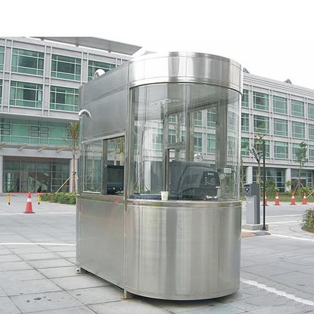 Stainless steel security booth
