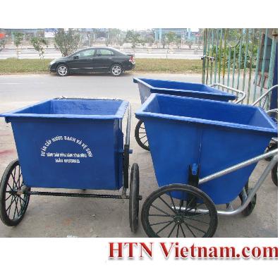 Garbage collecting trolley