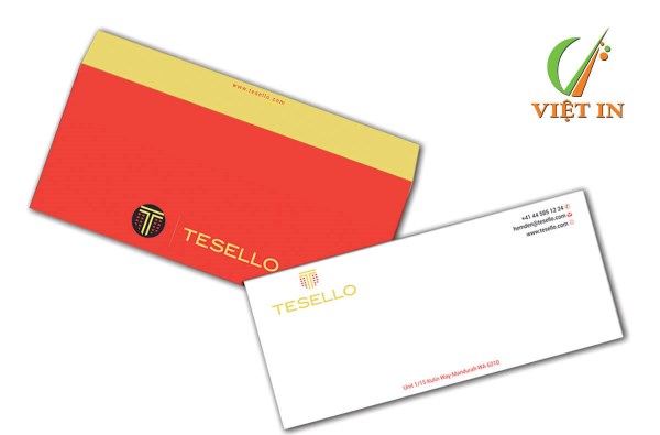 Envelope packaging printing
