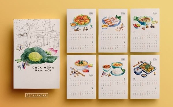 Printing service for wall calendar
