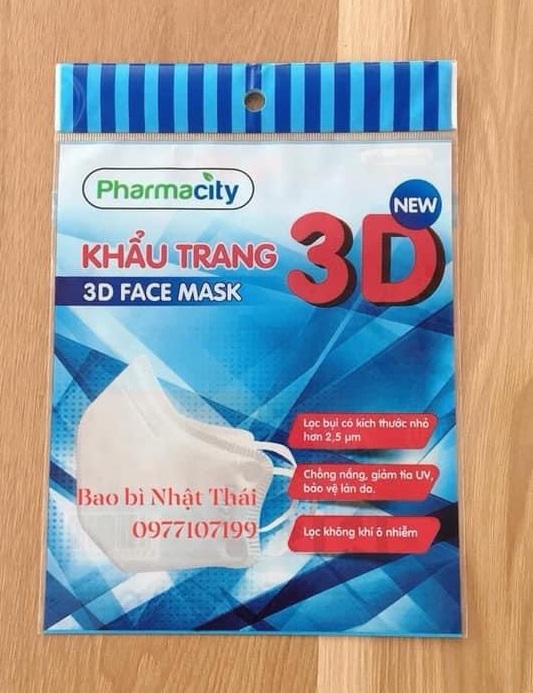 Face mask packaging bag