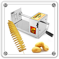 Potato twister machine