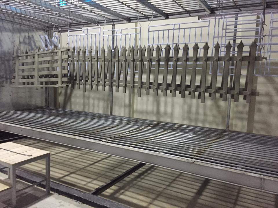 Powder coating line