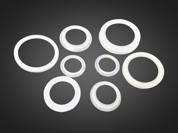Silicone rubber gasket for food