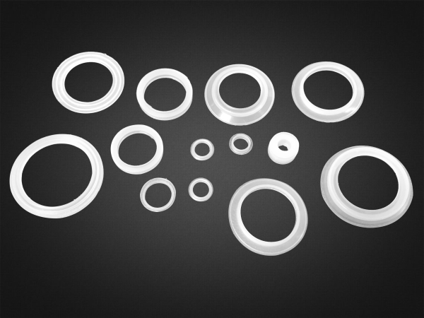 Silicone rubber gasket for food