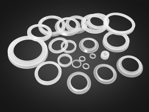 Silicone rubber gasket for food
