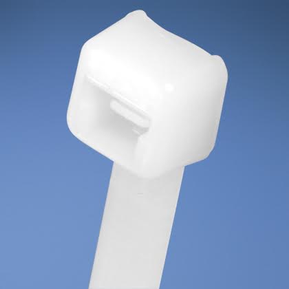 White plastic cable tie