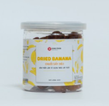 Soft dried banana