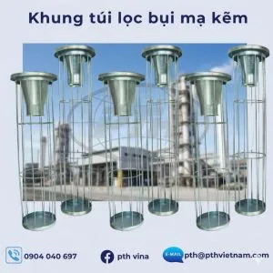 Dust filter bag frame