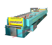 Double roll forming machine