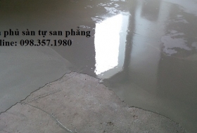 Self-leveling concrete