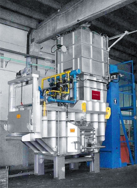 Aluminium melting furnace