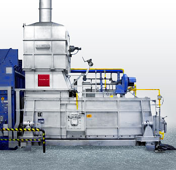 Aluminium melting furnace