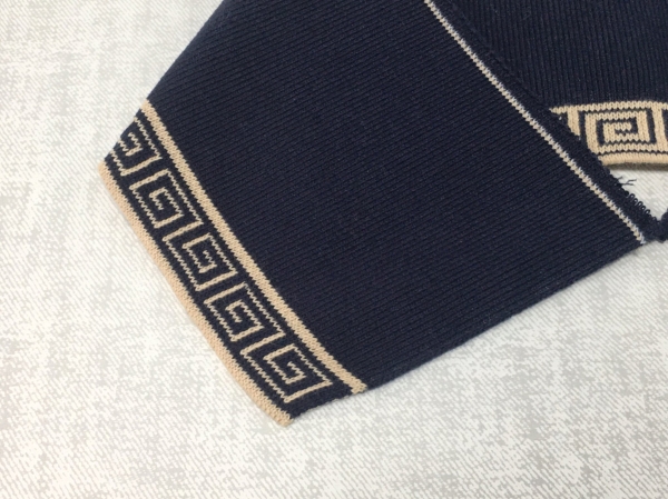 Cotton knit collar