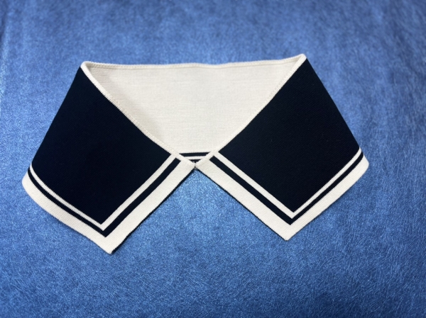 Cotton knit collar