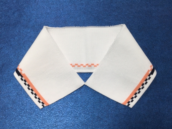 Cotton knit collar