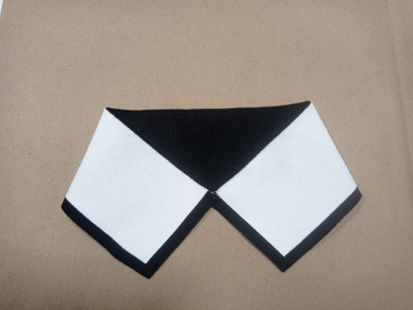 Cotton knit collar