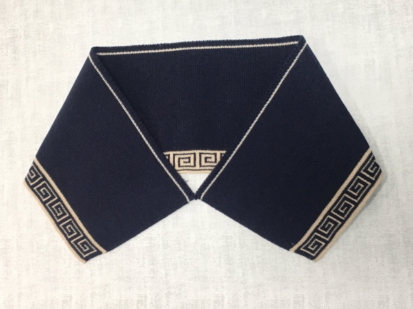 Cotton knit collar