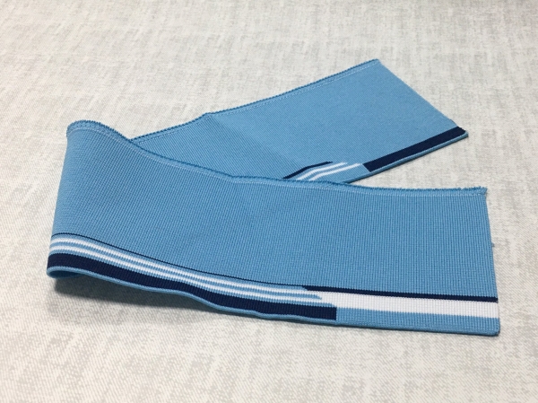 Polyester knit collar