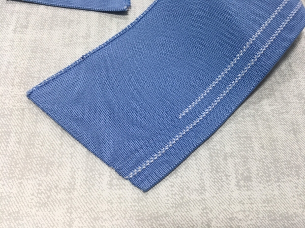 Polyester knit collar