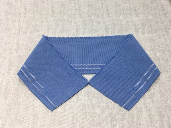 Polyester knit collar
