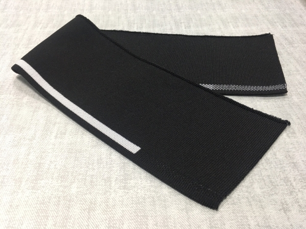 Polyester knit collar