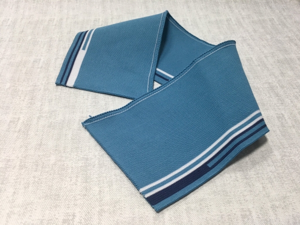 Polyester knit collar