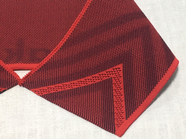 Polyester knit collar