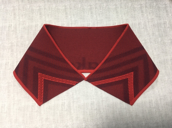 Polyester knit collar