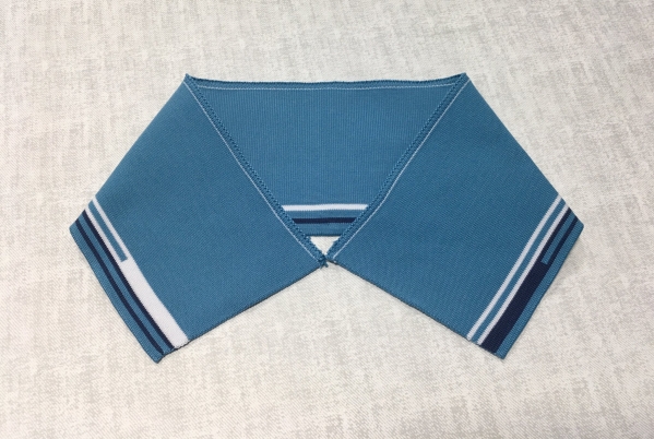 Polyester knit collar