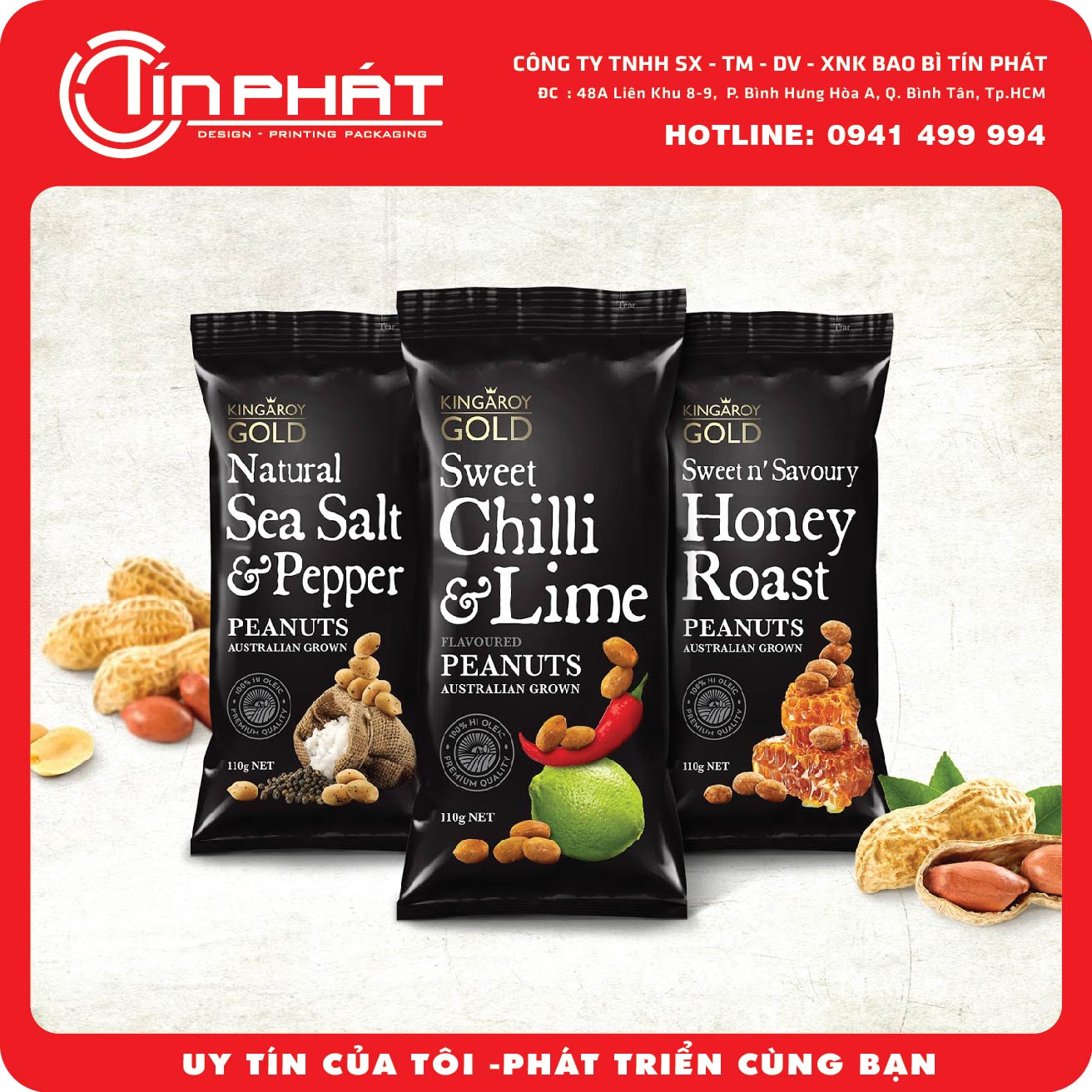 Chilli and lime peanut packaging