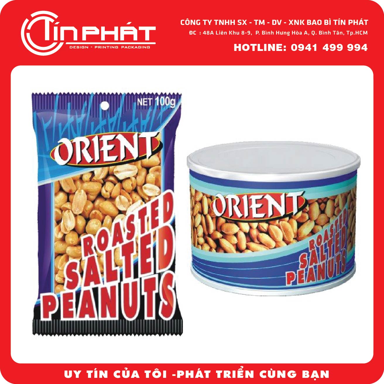 Roasted peanut packaging