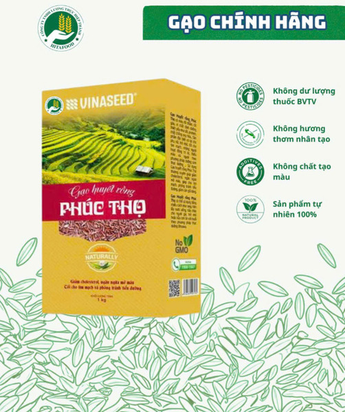 Phu Tho red brown dragon blood rice