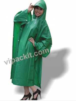 Bat-wing raincoat