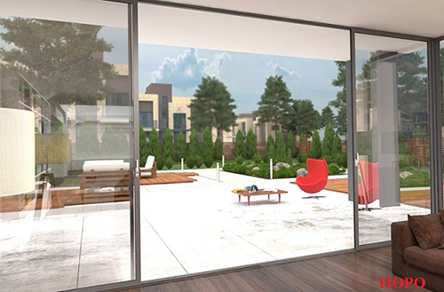 Hopo aluminum door