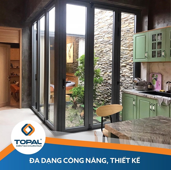 Topal aluminum door