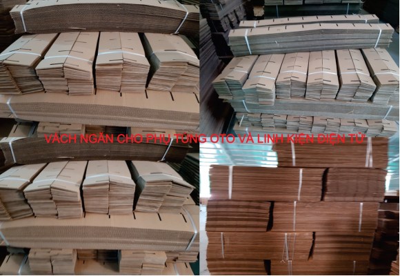 Paper partition for auto parts and electronic parts