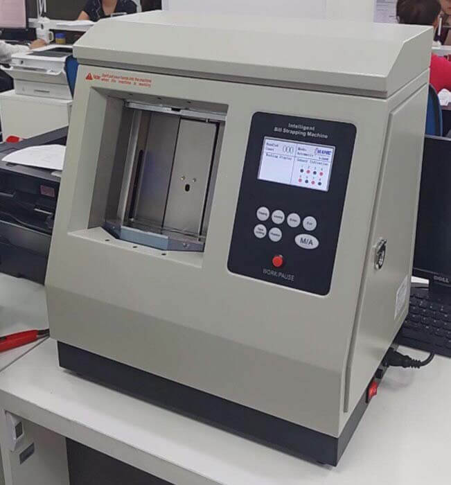 Cuurency bundle machine