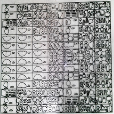 Mold for packing paper
