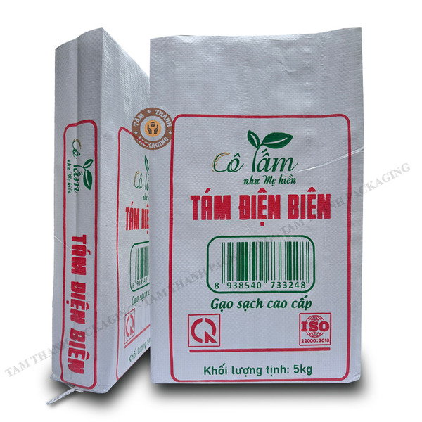 Flexo printed PP woven rice packaging