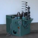 Spring bending machine