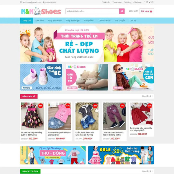 E-commerce website design