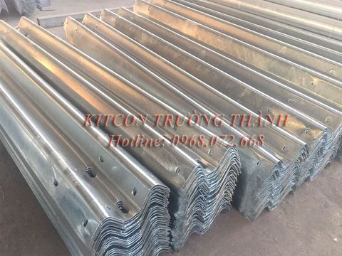 Double-wave guardrail