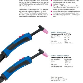 Welding torch TIG ABITIG GRIP LITTLE 90