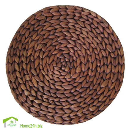 D40cm Brown Washed Water Hyacinth Placemats