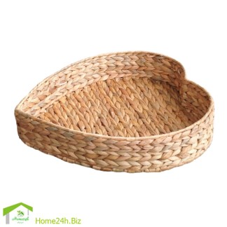 Heart Water Hyacinth Tray