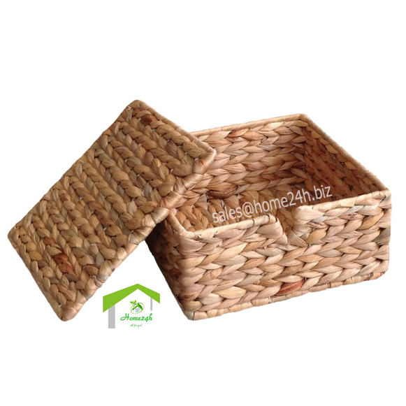 Water Hyacinth Box with Removable Lids