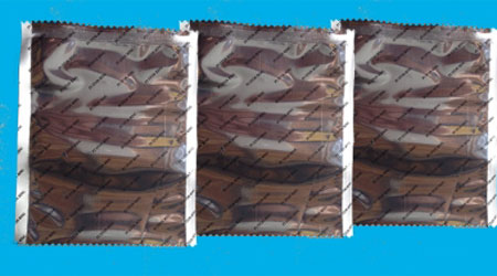 Printing serrated edge bag