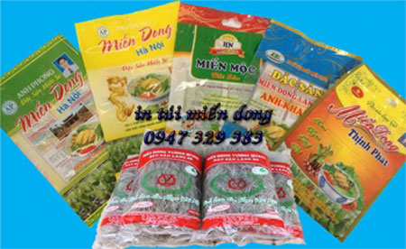 Printing vermicelli bags